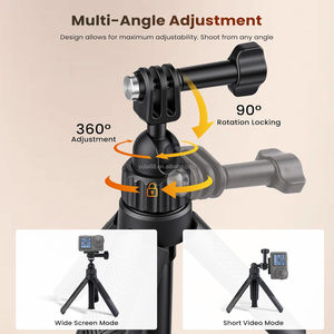 Trépied extensible de 40 cm, mini bâton à selfie portable pour DJI Osmo Pocket 3/4, support stable, poignée pour vlog, <span class=keywords><strong>accessoire</strong></span> pour caméra d'action - Product Image 5