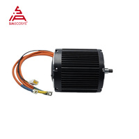 Nouveau moteur QS MOTOR D155A-70 PMSM à enclenchement rapide 72V 10KW haute puissance 25000W de puissance de crête avec encodeur pour moto électrique