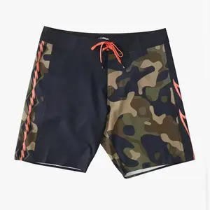 Nhãn hiệu riêng người đàn ông quần 6 túi Camo bơi quần short áo tắm người đàn ông lướt thân cây chạy Lưới Hai Lớp 5 inch inseam Hội Đồng Quản trị quần short