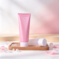 Tube souple en plastique PE brillant ou mat personnalisé pour crème pour les mains, emballage cosmétique PCR, conteneur vide à marque privée