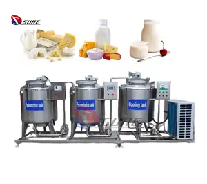 500L/1000L/2000L Yogurt Cheese Production Line Mozzarella Cheese Vat Making Machine