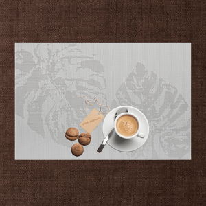 Mantel Rectangular de PVC ecológico para mesa de comedor, mantel Individual clásico de Jacquard occidental, impermeable, a prueba de calor, Rectangular - Product Image 1