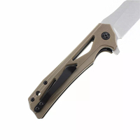 Couteau de poche pliable, lame en acier inoxydable, manche G10, camping en plein air, tactique, EDC, chasse, survie, OEM personnalisable