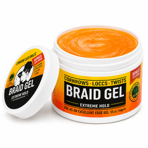 Cire coiffante non-croquante à base d'eau pour locs, tenue forte et extra longue durée, pour cheveux bouclés 4C, gel capillaire végétalien et biologique - Product Image 1