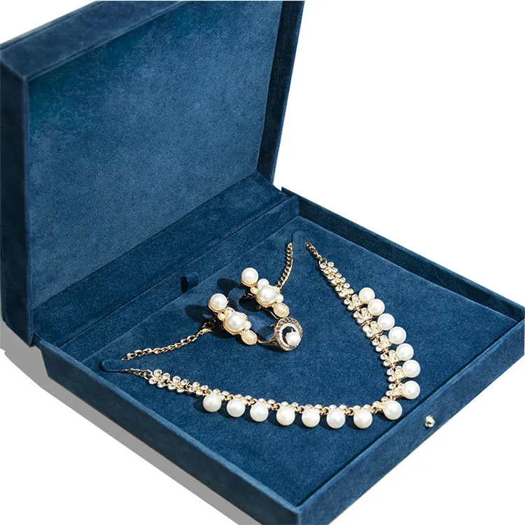Emballage de rangement pour bijoux de luxe, livraison gratuite, avec Logo Unique et grand collier, boîte d'emballage pour bijoux
