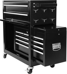 Armoire à outils roulante en acier à 8 tiroirs Coffre à outils utilitaire à 4 roues Boîte à outils détachable