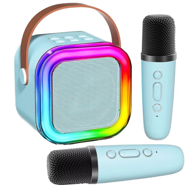 Dropshipping Hot Mini Portable Microphone Audio Integrated Mic Home Singing Family Wireless BT Outdoor Portable Karaoke Speaker