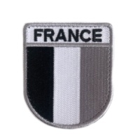 Écussons brodés personnalisés de haute qualité du drapeau national français, à thermocoller, pour brassards