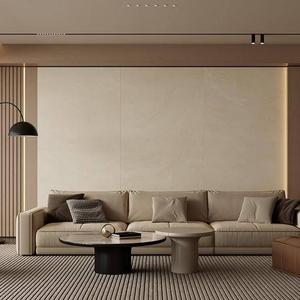 Beige Color Glossy <strong>Surface</strong> Big Size Sintered Stone Anti Slip Marble <strong>Design</strong> Floor and Wall Porcelanato Tiles - Product Image 1