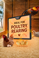 Plaque chauffante double face pour poussins, hauteur et température réglables, 180W, coussin chauffant intelligent pour volailles, canards, chatons, chiens et animaux de compagnie