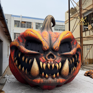 Calabaza Inflable Gigante para Publicidad |   Cerdo silvestre inflable con colmillos como accesorio de Halloween - Product Image 2