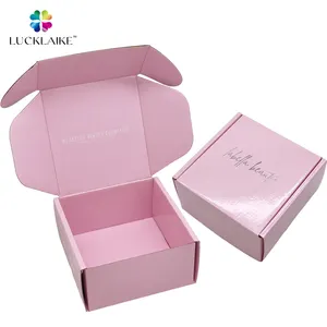 Custom Logo Recycled Corrugated Mailer Shipping Packaging Boxes Matt Sliver Hot Stamping Cardboard Box Packaging
