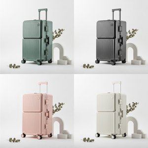 Valise de voyage grande capacité 32 pouces avec porte-gobelet, 4 roues silencieuses et serrure TSA – Vente en gros usine - Product Image 1