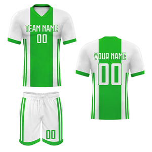 ชุดฟุตบอลสีฟ้าอ่อนและสีขาวแบบพรีเมียม ปรับแต่งได้ ระบายอากาศได้ดี ชุดฟุตบอลดีไซน์พรีเมียม ระบายอากาศ แห้งเร็ว สำหรับผู้ชาย - Product Image 2