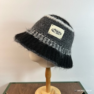 Korean Style Knitted Bucket <b>Hat</b> Black Beige Coffee Red <b>Purple</b> Warm Autumn Winter Unisex Fisherman <b>Hat</b> Shade Spring Fall - Product Image 1