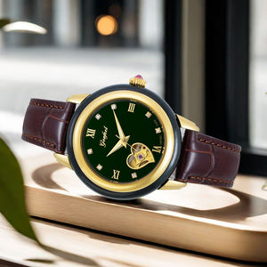 RTS Jade <b>Watch</b> Montre Luxury <b>Automatic</b> Mechanical <b>Watch</b> <b>Skeleton</b> Design Natural Jade Couple <b>Watch</b> - Product Image 2