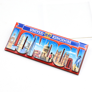 Imán de Madera MDF Personalizado al por Mayor, Recuerdo de <span class=keywords><strong>Viaje</strong></span> de Ciudades, Imán 3D de <span class=keywords><strong>Londres</strong></span> para Refrigerador - Product Image 1