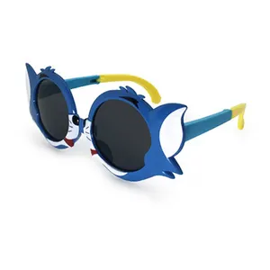 Funny Children Polarized Foldable Cartoon Tom Cat Shaped Kids Sunglasses