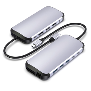 Hub USB Type C <span class=keywords><strong>Adaptateur</strong></span> de station d'accueil Hub HD-MI 4K Lecteur de carte USB 3.0 Station d'accueil pour ordinateur portable Hubs USB pour <span class=keywords><strong>MacBook</strong></span> Pro <span class=keywords><strong>Air</strong></span> - Product Image 1