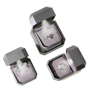 Custom High end octagonal jewelry <b>box</b> with LED light gray jewelry <b>box</b> ring, <b>earring</b> necklace bracelet jewelry spray painted <b>box</b> - Product Image 5