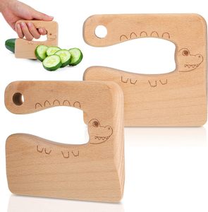 16 pcs Montessori bền và an toàn dụng cụ nhà bếp Toddler Knife Set với găng tay cắt Board Trái Cây Rau Crinkle Máy cắt - Product Image 2
