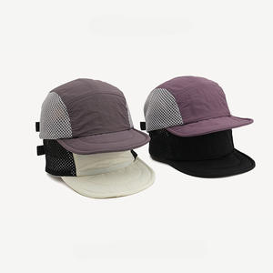 Venta al por mayor de gorras deportivas al aire libre ligeras de secado rápido resistentes al agua ajustable sin estructura gorras deportivas transpirables plegables - Product Image 2