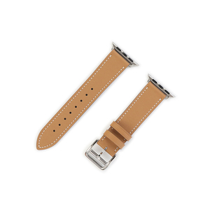 Correa Delgada de Cuero <span class=keywords><strong>para</strong></span> Reloj Hermes <span class=keywords><strong>Apple</strong></span> <span class=keywords><strong>Watch</strong></span> Single Tour de 42 mm, Correas de Reloj Attelage - Product Image 1