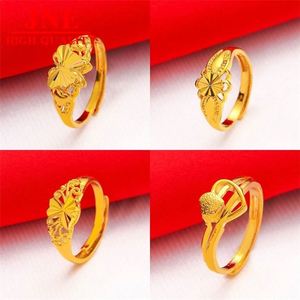 2021 Nieuwe Live Stream 24K Goud Gegalvaniseerde Sieraden Dames Rozenring Messing Verguld Ring Groothandel - Product Image 2