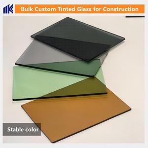 Fenêtres et murs en verre <span class=keywords><strong>teinté</strong></span> extérieur sur mesure, couleur unie, épaisseur personnalisée, bronze gris clair pour maisons - Product Image 1