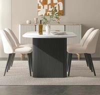 Ensemble de table à manger moderne, luxueux, imperméable, durable et écologique pour la maison, le bureau, l'hôtel