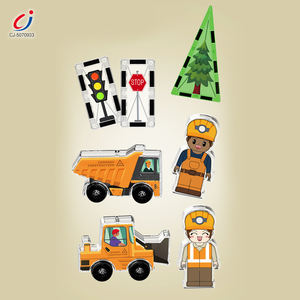 Blocchi Magnetici Educativi Chengji, Tema Spaziale e Ingegneria, Set da 92 Pezzi per Costruzioni Urbane - Product Image 3