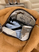 Sac à dos en peluche pour filles, motif capybara mignon, fermeture éclair, matériau PP, sangle chaîne, écologique, recyclable, animal en peluche