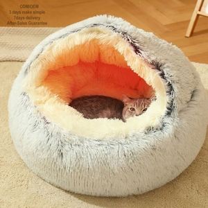Modern Eco-Friendly Waterproof Washable Plush Winter Pet Sofa Bed for Dogs and <b>Cats</b> with Polyester Material and Removable Cover - Product Image 1