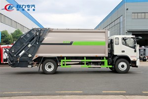 Camion à ordures compacteur de taille moyenne à 6 roues, charge équilibrée, collecteur de déchets - Product Image 2