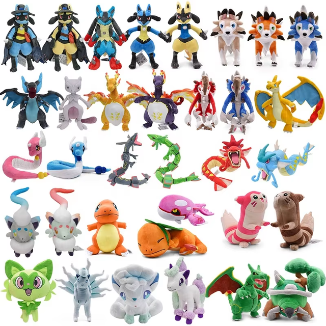High Quality Cute Cartoon Pocket Monster Stuffed Animal Toy Classical Anime Pokémon Figure Doll Soft Plush Toy With Tags