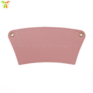 夏季简约便携杯套载体聚氨酯皮革咖啡杯套商务促销礼品 - Product Image 1