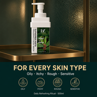 Euphorbia Hirta Sabun Mandi Melembapkan dan Menutrisi, Gel Mandi Menenangkan Anti Gatal, Pembersih Asam Amino Lembut, Melembapkan Kulit