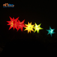 Étoile gonflable géante de Noël de 1,5 m avec LED et taffetas de polyester pour la décoration de boîtes de nuit et la publicité