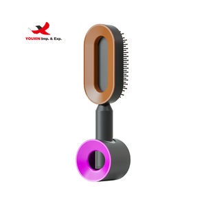 Low Price Wholesale Nylon ABS Handle Quick One Click <b>Self</b>-<b>Cleaning</b> Detangling <b>Hair</b> <b>Brush</b> for Women - Product Image 5