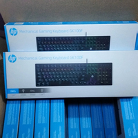 Ensemble clavier et souris de jeu GK100F pour ordinateur de bureau et portable, filaire, LED, étanche, USB, pour le bureau et le jeu, avec rétroéclairage
