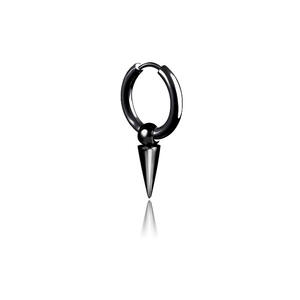 Stainless Steel Spike <b>Earring</b> <b>Clips</b> Unisex Daily Wear Piercing Jewelry 8mm Round Hoop With Cone Stud - Product Image 5