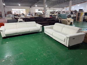 ชุดโซฟาปรับเอนไฟฟ้าพร้อมพนักพิงศีรษะปรับได้ ดีไซน์ทันสมัย หรูหรา สีขาว สำหรับห้องนั่งเล่น - Product Image 2