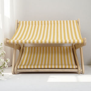Arbre à chat moderne et écologique avec nid intégré, design multi-niveaux en bois massif, poteaux à gratter en sisal, perchoirs double couche - Product Image 4