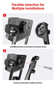 Easydo Tay Lái Xe máy điện thoại chủ xe đạp điện thoại di động chủ hệ thống phát hành nhanh chống rung Hợp kim nhôm - Product Image 6