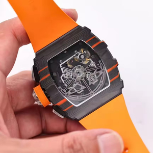 2026 New High-Quality RM11-03 Sports Chronograph <b>Watch</b>, Luxury Carbon Fiber Tonneau Hollow Mechanical <b>Watch</b> Men's <b>Watch</b> - Product Image 3