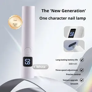 เครื่องอบเล็บ UV ไร้สายแบบพกพา หน้าจอ LCD ชาร์จไฟได้ ขนาดเล็ก สำหรับอบเจลเล็บ กาวติดเพชร - Product Image 3
