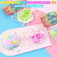 Jouet Squishy Patte de Chat en Plastique Cristallin en Gros, Doux, Anti-Stress, Sensoriel, Emballé Individuellement, pour Enfants de 8 Ans et Plus