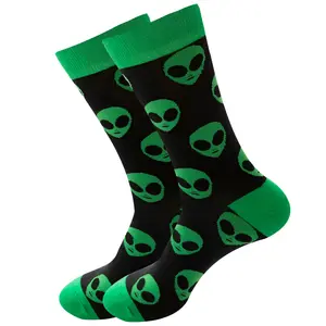 Wholesale Halloween alien Socks for Men and Women