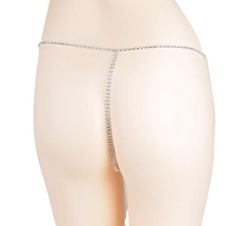 Sexy Rhinestone Tassel Underwear, Thong Panties For Women, Crystal Body Chain Jewelry Hide It Jewelry Valentine 1