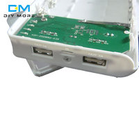 4x6x18650 boîte de rangement de Charge de batterie 5V 2a double USB bricolage boîtier de banque d'alimentation pour Android Interface Micro USB pour téléphones intelligents